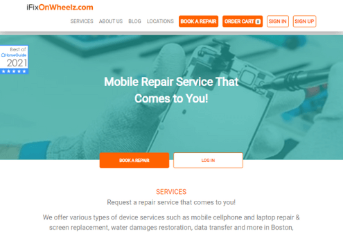 Servicio de reparación de celulares iFix on Wheelz